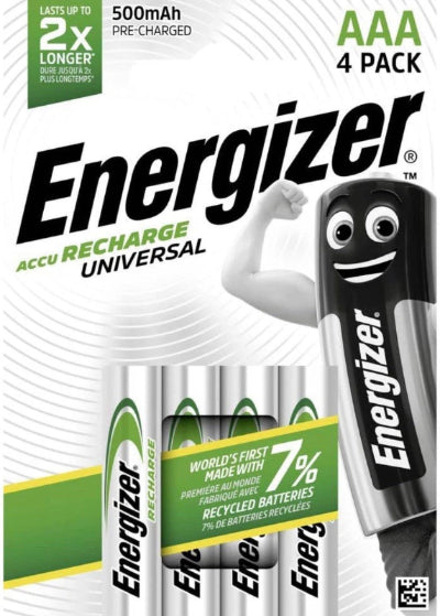 12 AAA Energizer Rechargeable Batteries